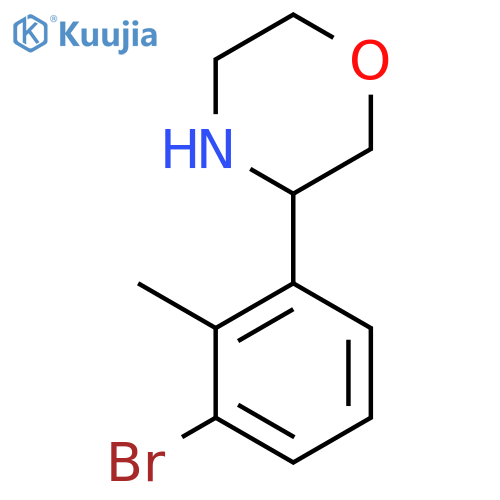3-(3-BROMO-2-METHYLPHENYL)MORPHOLINE structure