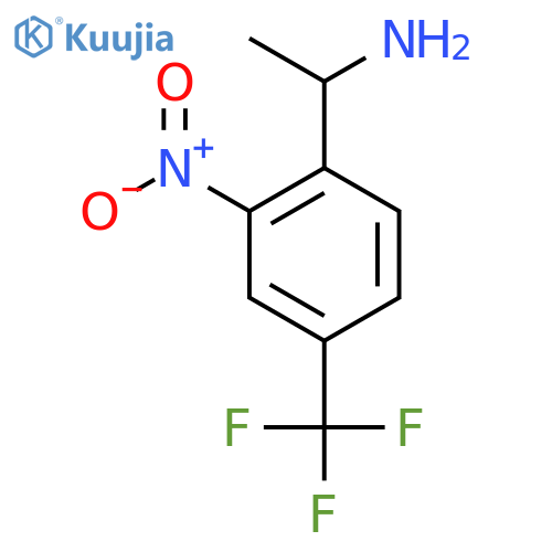 1-2-nitro-4-(trifluoromethyl)phenylethan-1-amine structure