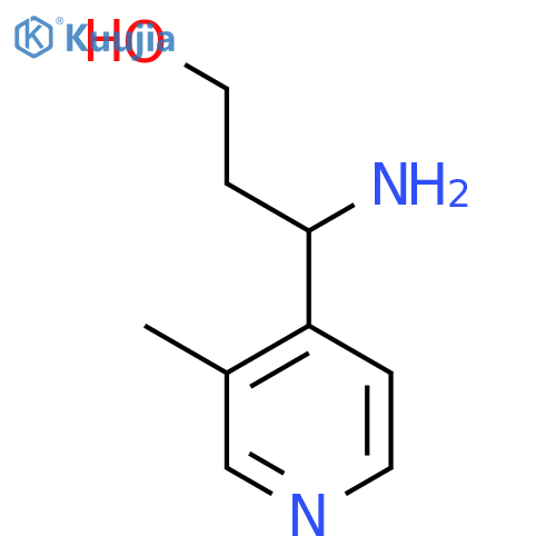 3-amino-3-(3-methylpyridin-4-yl)propan-1-ol structure