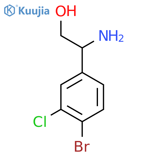 2-amino-2-(4-bromo-3-chlorophenyl)ethan-1-ol structure