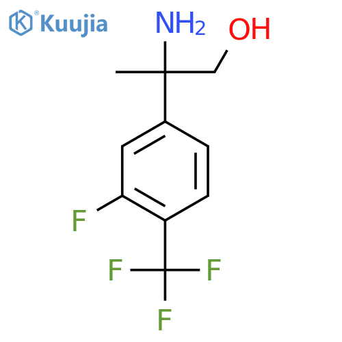 2-amino-2-3-fluoro-4-(trifluoromethyl)phenylpropan-1-ol structure