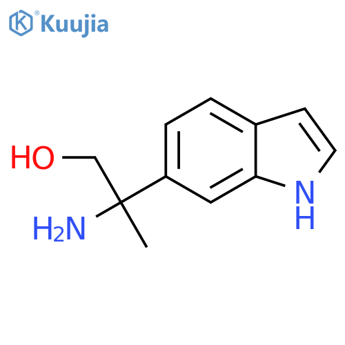 2-amino-2-(1H-indol-6-yl)propan-1-ol structure