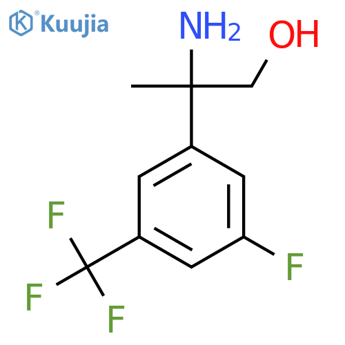 2-amino-2-3-fluoro-5-(trifluoromethyl)phenylpropan-1-ol structure