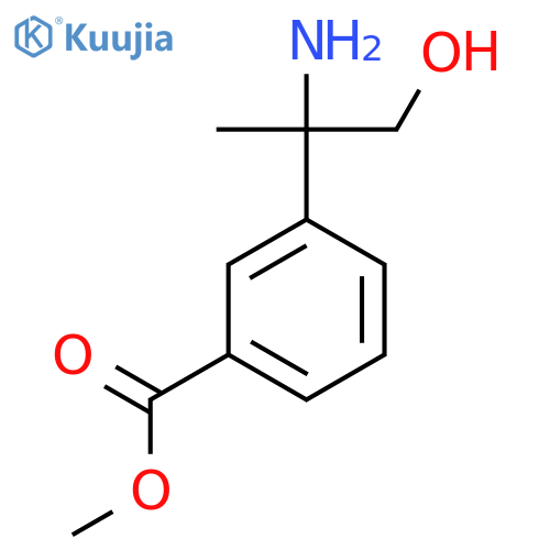 methyl 3-(2-amino-1-hydroxypropan-2-yl)benzoate structure