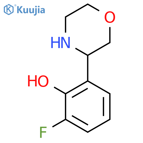 2-fluoro-6-(morpholin-3-yl)phenol structure