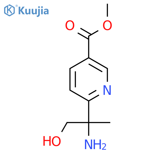 methyl 6-(2-amino-1-hydroxypropan-2-yl)pyridine-3-carboxylate structure