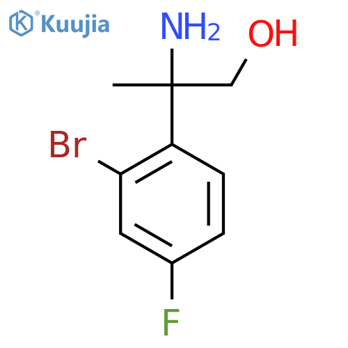 2-amino-2-(2-bromo-4-fluorophenyl)propan-1-ol structure