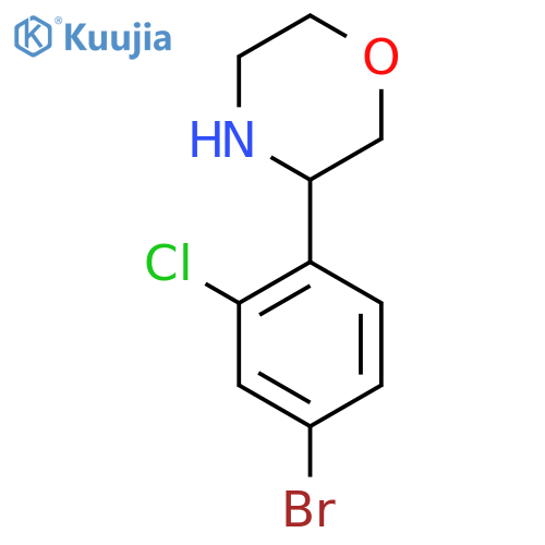 3-(4-BROMO-2-CHLOROPHENYL)MORPHOLINE structure