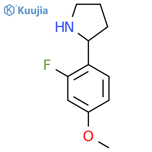 2-(2-FLUORO-4-METHOXYPHENYL)PYRROLIDINE structure