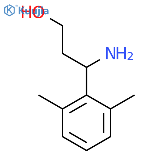 3-Amino-3-(2,6-dimethylphenyl)propan-1-ol structure