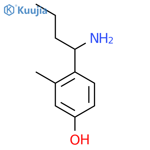 4-(1-AMINOBUTYL)-3-METHYLPHENOL structure