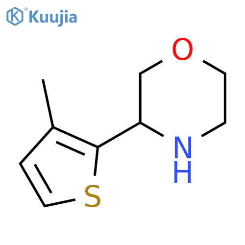 3-(3-methylthiophen-2-yl)morpholine structure