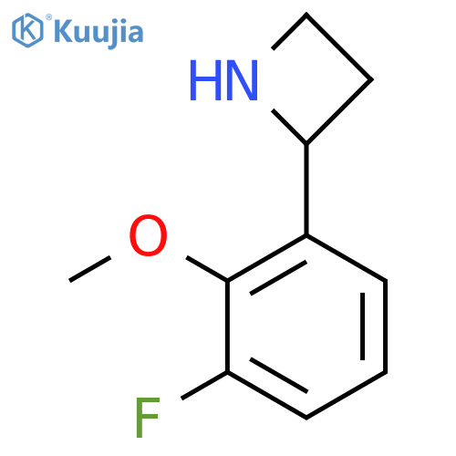 2-(3-fluoro-2-methoxyphenyl)azetidine structure