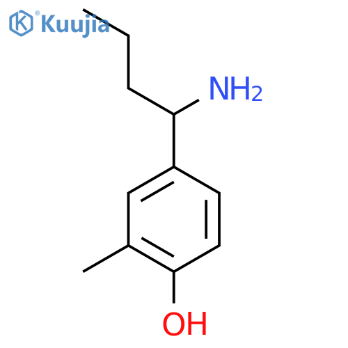 4-(1-AMINOBUTYL)-2-METHYLPHENOL structure