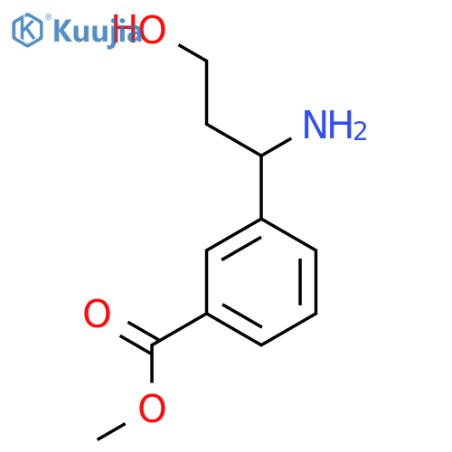METHYL 3-(1-AMINO-3-HYDROXYPROPYL)BENZOATE structure