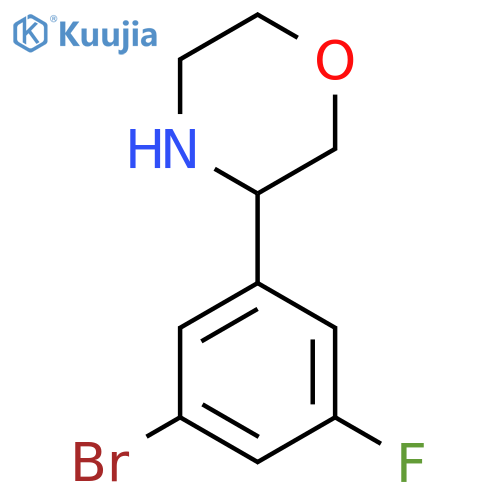 3-(3-BROMO-5-FLUOROPHENYL)MORPHOLINE structure