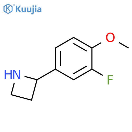 2-(3-fluoro-4-methoxyphenyl)azetidine structure