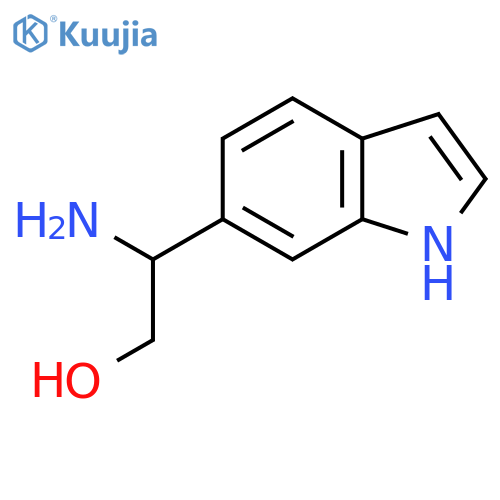 2-amino-2-(1H-indol-6-yl)ethan-1-ol structure
