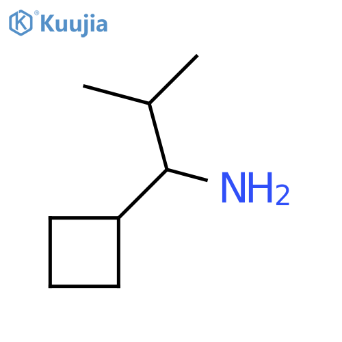 1-cyclobutyl-2-methylpropan-1-amine structure