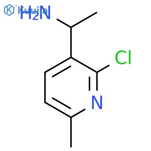 1-(2-chloro-6-methylpyridin-3-yl)ethan-1-amine structure