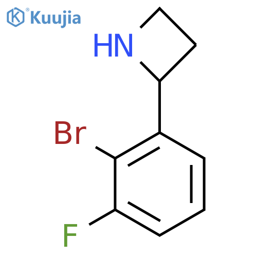 2-(2-bromo-3-fluorophenyl)azetidine structure