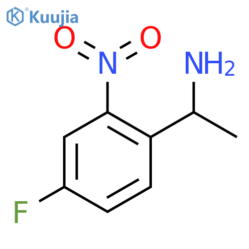 1-(4-fluoro-2-nitrophenyl)ethan-1-amine structure