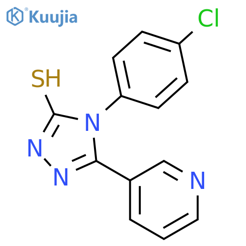 4-(4-chlorophenyl)-5-(pyridin-3-yl)-4H-1,2,4-triazole-3-thiol structure