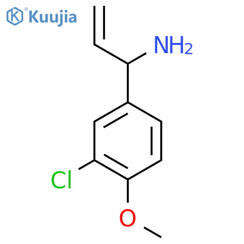 1-(3-CHLORO-4-METHOXYPHENYL)PROP-2-EN-1-AMINE structure