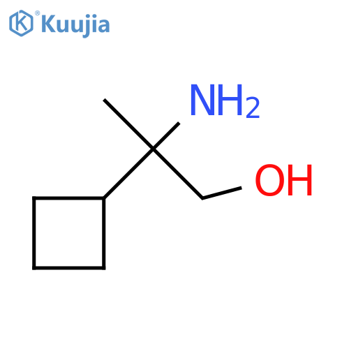 2-amino-2-cyclobutylpropan-1-ol structure