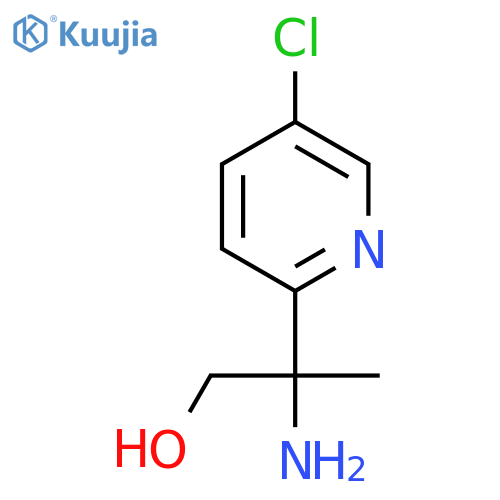 2-amino-2-(5-chloropyridin-2-yl)propan-1-ol structure