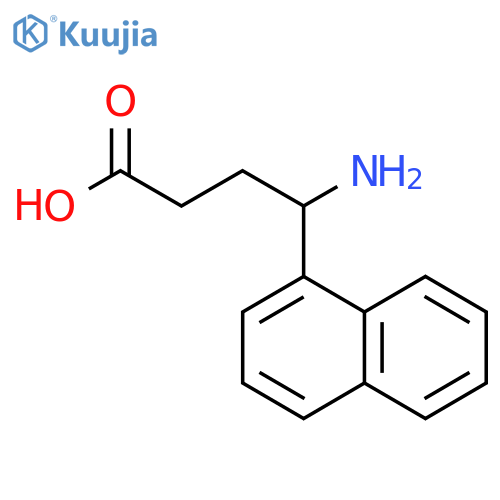 4-amino-4-(naphthalen-1-yl)butanoic acid structure