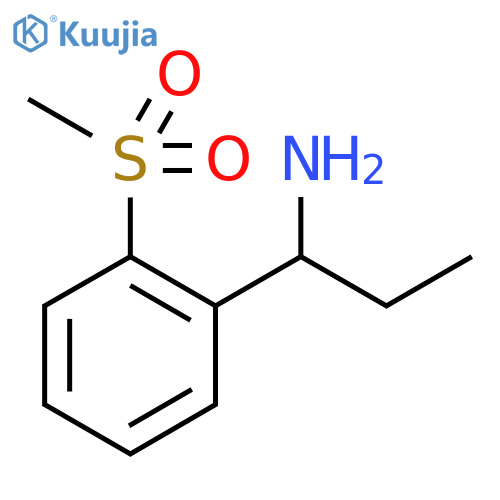 1-(2-methanesulfonylphenyl)propan-1-amine structure