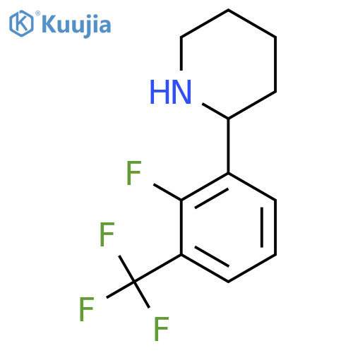 2-2-fluoro-3-(trifluoromethyl)phenylpiperidine structure