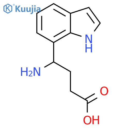 4-amino-4-(1H-indol-7-yl)butanoic acid structure
