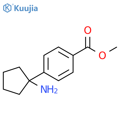 methyl 4-(1-aminocyclopentyl)benzoate structure