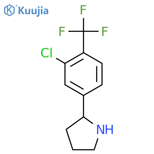 2-3-chloro-4-(trifluoromethyl)phenylpyrrolidine structure