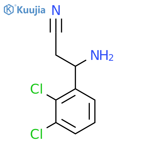 3-AMINO-3-(2,3-DICHLOROPHENYL)PROPANENITRILE structure