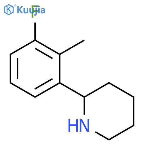 2-(3-fluoro-2-methylphenyl)piperidine structure