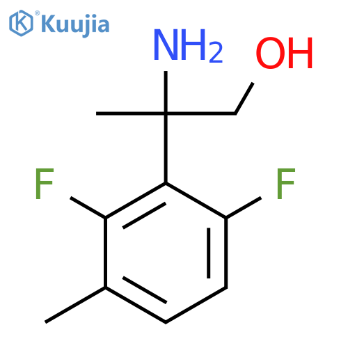 2-amino-2-(2,6-difluoro-3-methylphenyl)propan-1-ol structure