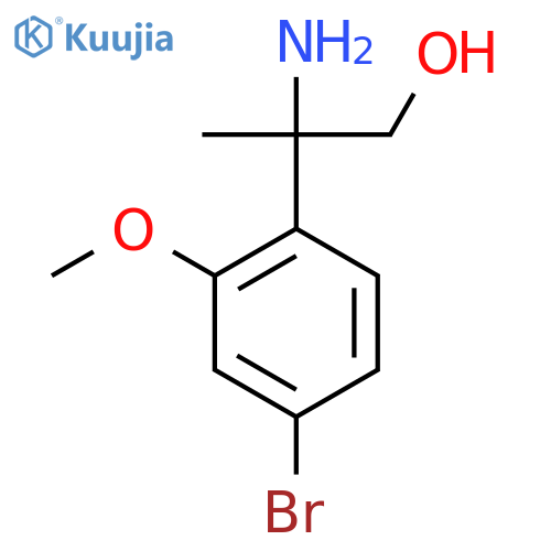 2-Amino-2-(4-bromo-2-methoxyphenyl)propan-1-ol structure