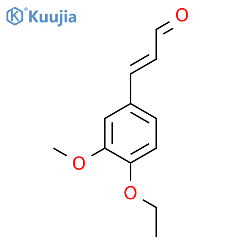 3-(4-ethoxy-3-methoxyphenyl)prop-2-enal structure