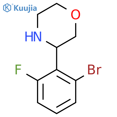 3-(2-BROMO-6-FLUOROPHENYL)MORPHOLINE structure