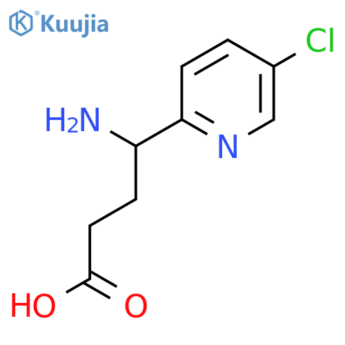 4-amino-4-(5-chloropyridin-2-yl)butanoic acid structure