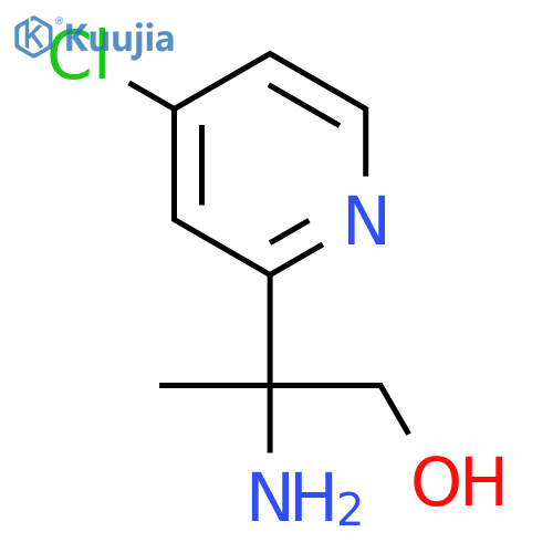 2-amino-2-(4-chloropyridin-2-yl)propan-1-ol structure