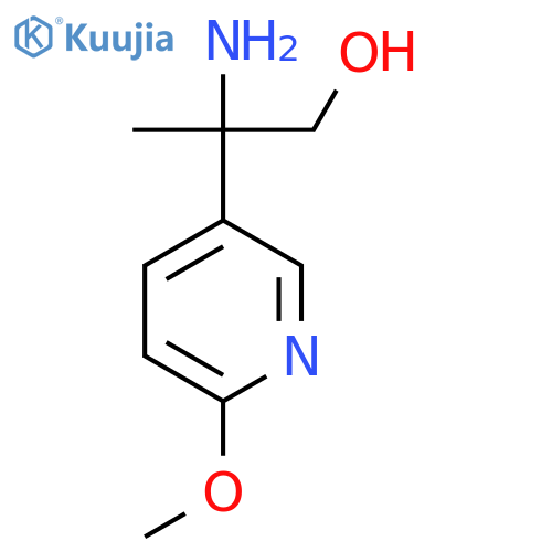 2-amino-2-(6-methoxypyridin-3-yl)propan-1-ol structure