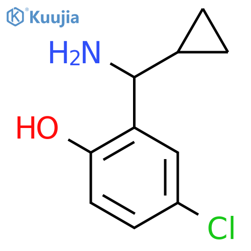 2-amino(cyclopropyl)methyl-4-chlorophenol structure