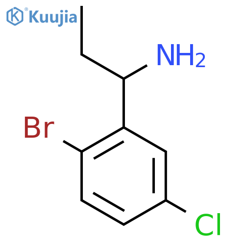 1-(2-Bromo-5-chlorophenyl)propan-1-amine structure
