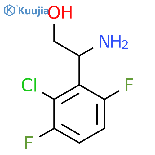 2-amino-2-(2-chloro-3,6-difluorophenyl)ethan-1-ol structure