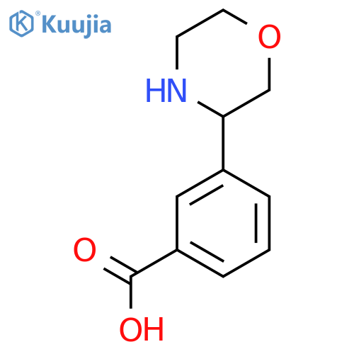 3-(MORPHOLIN-3-YL)BENZOIC ACID structure