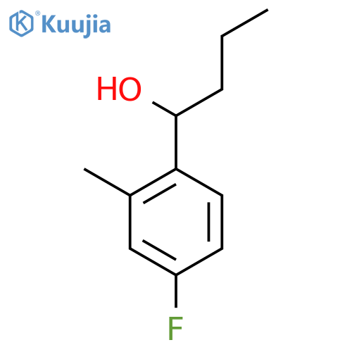 1-(4-Fluoro-2-methylphenyl)-1-butanol structure